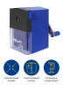 Точилка для карандашей механическая Kw-Trio 305Ablu 1 отверстие пластик синий