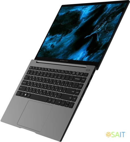 Ноутбук Digma Pro Pactos Core i5 1235U 16Gb SSD512Gb Intel Iris Xe graphics 14" IPS WUXGA (1920x1200) Windows 11 Pro dk.grey WiFi BT Cam 4780mAh (DN14P5-ADXW02)