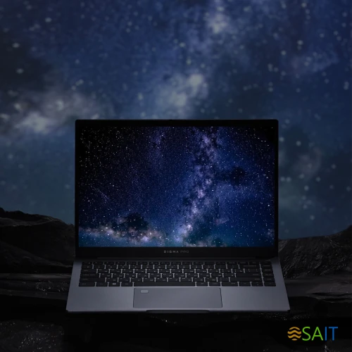 Ноутбук Digma Pro Pactos Core i5 1235U 16Gb SSD512Gb Intel Iris Xe graphics 14" IPS WUXGA (1920x1200) Windows 11 Pro dk.grey WiFi BT Cam 4780mAh (DN14P5-ADXW02)