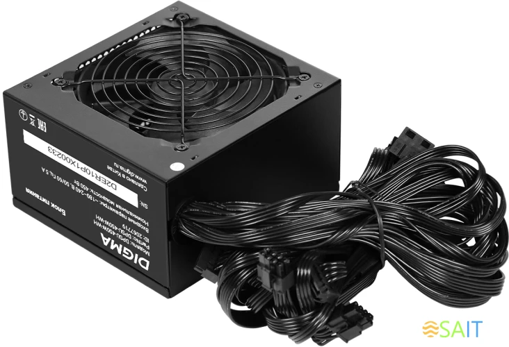 Блок питания Digma ATX 450W DPSU-450W-WH 80+ white (20+4pin) APFC 120mm fan 6xSATA RTL