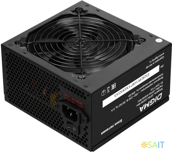 Блок питания Digma ATX 450W DPSU-450W-WH 80+ white (20+4pin) APFC 120mm fan 6xSATA RTL
