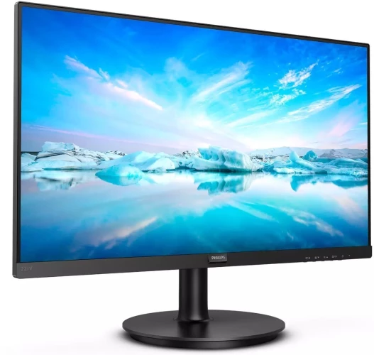 Монитор Philips 21.5" 221V8 черный VA LED 16:9 HDMI матовая 250cd 178гр/178гр 1920x1080 75Hz VGA FHD 2.58кг