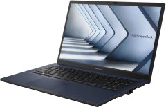 Ноутбук Asus ExpertBook B1 B1502CVA-BQ0969 Core i5 1335U 16Gb SSD512Gb Intel Iris Xe graphics 15.6" IPS FHD (1920x1080) Free DOS black WiFi BT Cam (90NX06X1-M013V0)