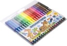 Фломастеры Silwerhof Веселые друзья 7.2мм 125мм круг. Вентилируемый 18цв. пакет с европодвесом