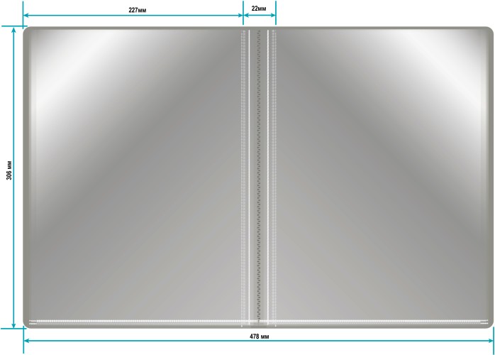 Папка с 30 прозр.вклад. Бюрократ -BPV30GREY A4 пластик 0.65мм торц.карм с бум. встав серый