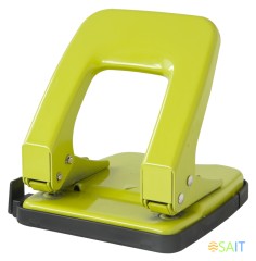 Дырокол Deli E0138 макс.:35лист. металл ассорти отв.:2 с линейкой