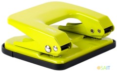 Дырокол Deli E0138 макс.:35лист. металл ассорти отв.:2 с линейкой