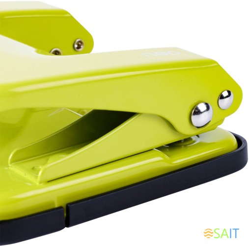 Дырокол Deli E0138 макс.:35лист. металл ассорти отв.:2 с линейкой