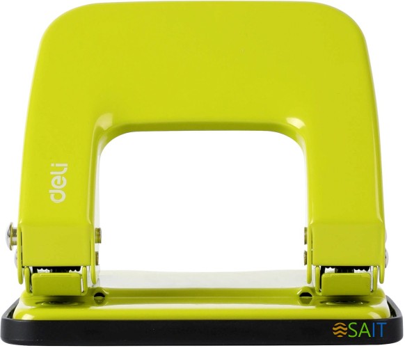 Дырокол Deli E0138 макс.:35лист. металл ассорти отв.:2 с линейкой