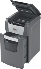 Шредер Rexel Optimum AutoFeed 150X черный с автоподачей (секр.P-4) фрагменты 150лист. 44лтр. скрепки скобы пл.карты