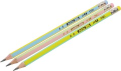 Карандаш ч/г Deli EU52606-1 miYou 2B трехгран. липа туба пл. (1шт) ластик