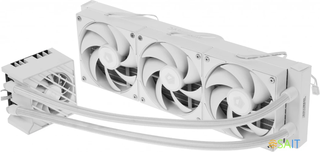 Система водяного охлаждения ID-Cooling Dashflow 360 XT Lite ARGB Soc-AM5/AM4/1151/1200/2066/1700 белый 4-pin 16-34dB Al+Cu 350W Ret (DASHFLOW 360 XT LITE WHITE)