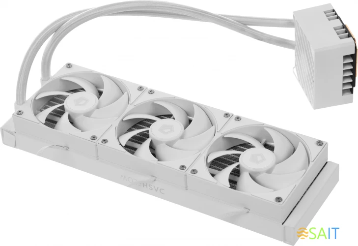Система водяного охлаждения ID-Cooling Dashflow 360 XT Lite ARGB Soc-AM5/AM4/1151/1200/2066/1700 белый 4-pin 16-34dB Al+Cu 350W Ret (DASHFLOW 360 XT LITE WHITE)