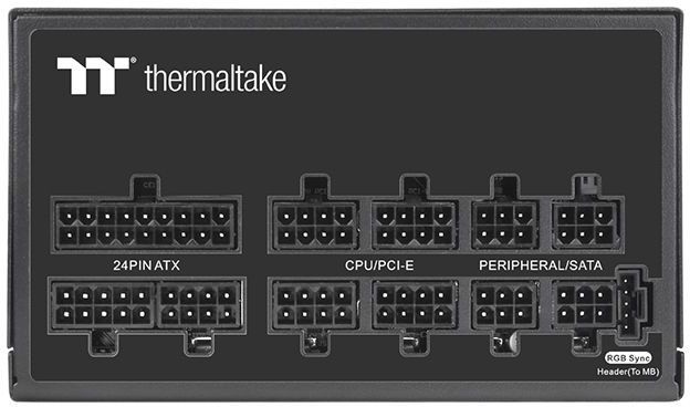 Блок питания Thermaltake ATX 850W Toughpower GF1 ARGB 80+ gold (20+4pin) APFC 140mm fan color LED 12xSATA Cab Manag RTL