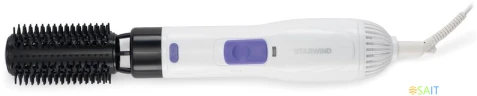 Фен-щетка Starwind SHP8502 1000Вт белый/фиолетовый
