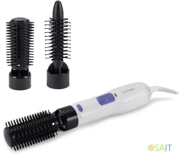 Фен-щетка Starwind SHP8502 1000Вт белый/фиолетовый