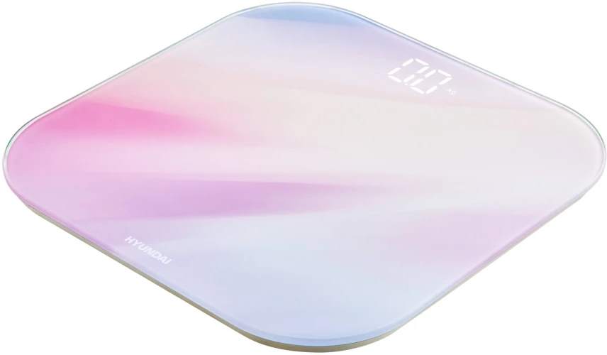 Весы напольные электронные Hyundai H-BS03577 макс.180кг розовый/фиолетовый