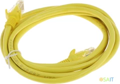 Патч-корд Premier PP12-2M/Y 1000Гбит/с UTP 4 пары cat.5E CCA molded 2м желтый RJ-45 (m)-RJ-45 (m)