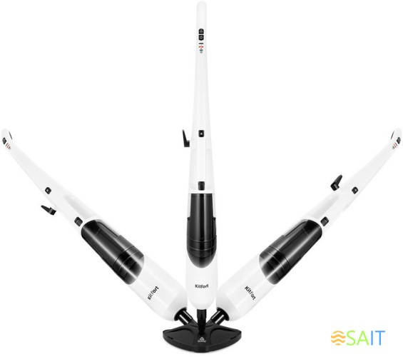 Швабра паровая Kitfort КТ-1021 1630Вт белый/черный