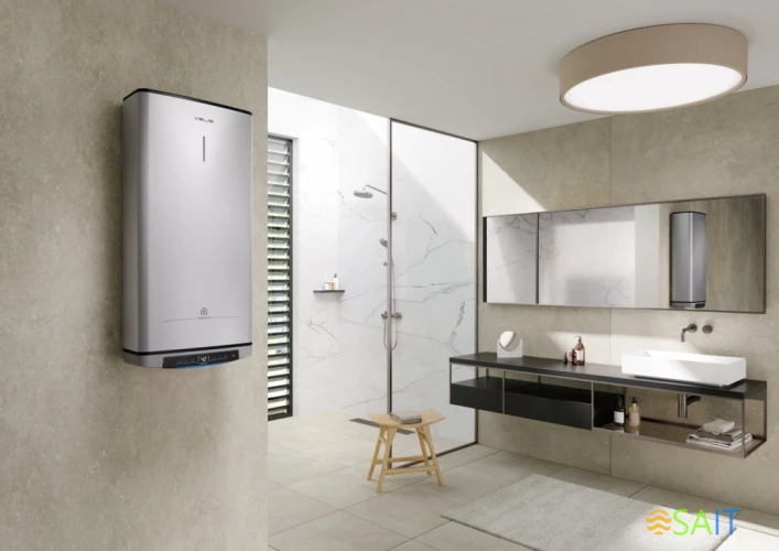 Водонагреватель Ariston Velis Lux Inox PW ABSE WIFI 100 2.5кВт 100л электрический настенный/серый