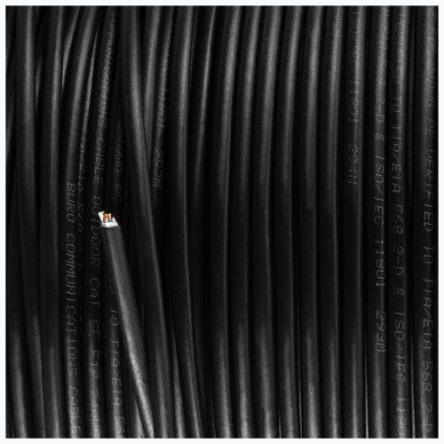 Кабель сетевой Buro BU-CCA-050-FTP-OUTDOOR FTP 4 пары solid 0.5мм CCA 305м черный outdoor (упак.:1шт)