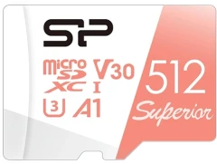 Флеш карта microSDXC 512GB Silicon Power SP512GBSTXDV3V20SP Superior + adapter