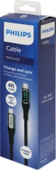 Кабель Philips DLC9100 USB Type-C (m)-USB Type-C (m) 1.2м черный коробка (упак.:1шт)