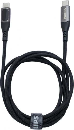 Кабель Philips DLC9100 USB Type-C (m)-USB Type-C (m) 1.2м черный коробка (упак.:1шт)