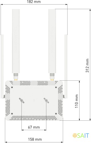 Роутер беспроводной Keenetic Runner 4G (KN-2211) N300 10/100BASE-TX/4G cat.4 белый