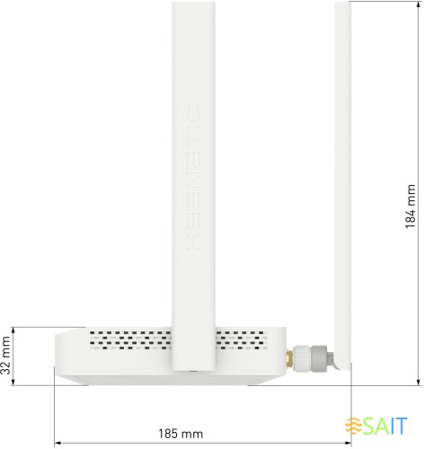 Роутер беспроводной Keenetic Runner 4G (KN-2211) N300 10/100BASE-TX/4G cat.4 белый