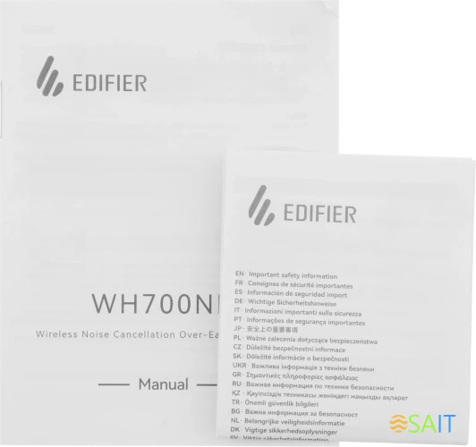 Гарнитура мониторные Edifier WH700NB черный беспроводные bluetooth оголовье