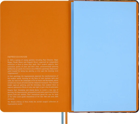 Блокнот Moleskine LIMITED EDITION MUSEE D`ORSAY SKBOXL6911S1NL Large 130х210мм обложка текстиль 176стр. линейка подар.кор. синий