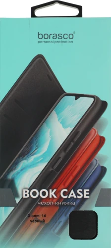 Чехол (флип-кейс) BoraSCO для Xiaomi 14 73106 черный