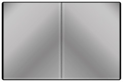 Папка с 60 прозр.вклад. Silwerhof Perlen 292961-73 A4 1мм карман сиреневый металлик