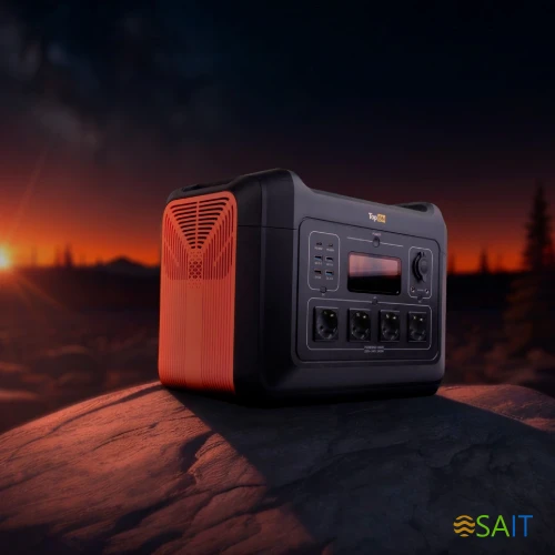 Электростанция портативная TopON TOP-X2400 697500mAh 10A QC3.0/PD3.0 3xUSB черный/оранжевый (103260)