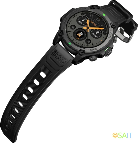 Смарт-часы Black Shark BS-GS3 1.43" AMOLED корп.черный рем.черный разм.брасл.:150-215мм (6974521492610)