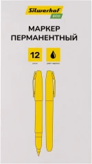 Маркер перманентный Silwerhof Eco пулевидный пиш. наконечник 1мм черный