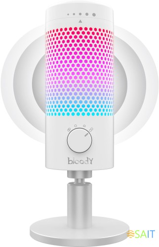 Микрофон проводной A4Tech Bloody GM50 Pro 2.5м белый