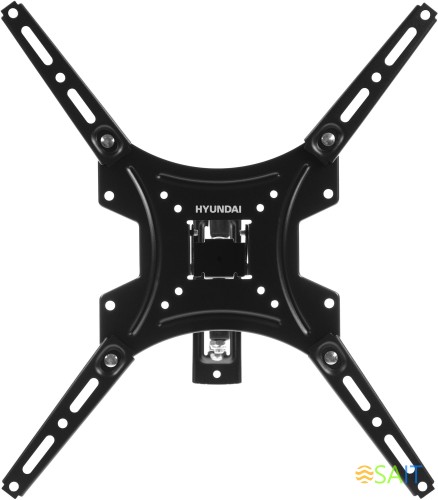 Кронштейн для телевизора Hyundai GL-N3 черный 20"-65" макс.25кг настенный поворотно-выдвижной и наклонный