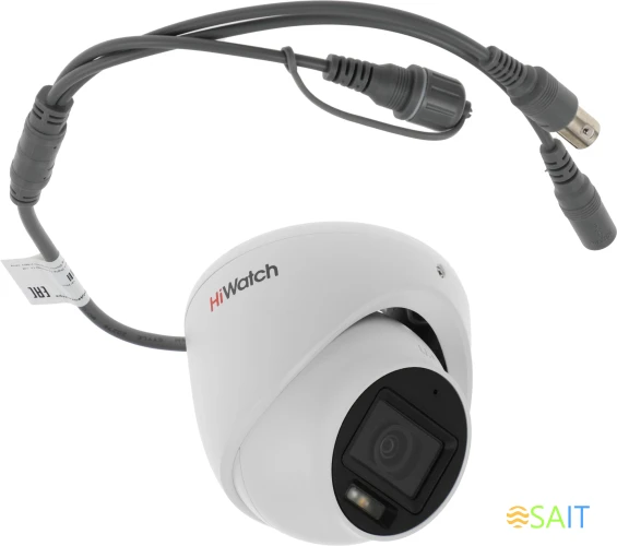 Камера видеонаблюдения аналоговая HiWatch DS-T203A(B) (2.8mm) 2.8-2.8мм HD-CVI HD-TVI цв. корп.:белый
