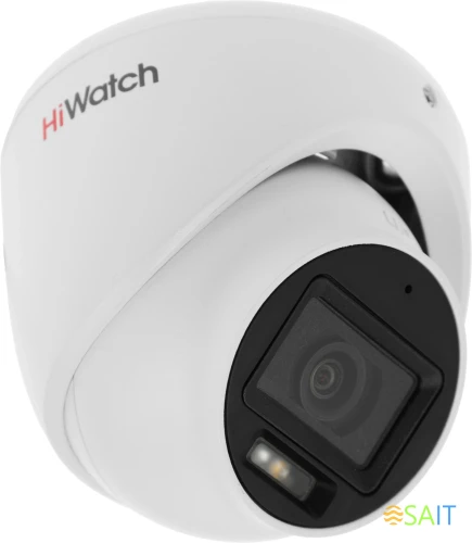 Камера видеонаблюдения аналоговая HiWatch DS-T203A(B) (2.8mm) 2.8-2.8мм HD-CVI HD-TVI цв. корп.:белый