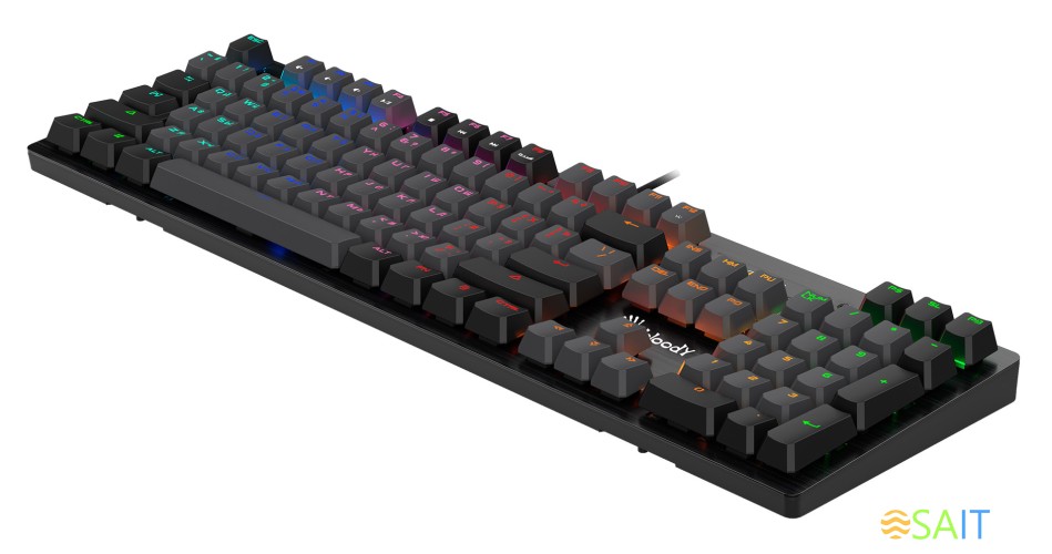 Клавиатура A4Tech Bloody B820R Dual Color механическая черный/серый USB for gamer LED (B820R GREY (BLUE SWITCH))