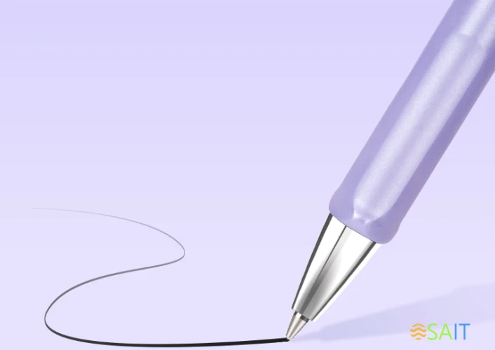 Ручка гелев. автоматическая Deli Nusign (NS562-A) ассорти d=0.5мм черн. черн. (4шт) 4 ручки