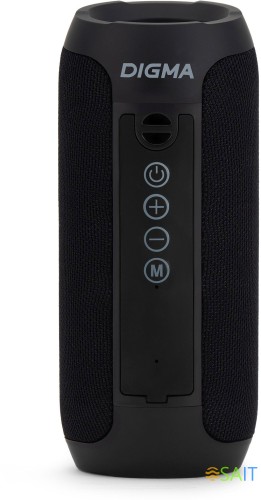 Колонка порт. Digma D-PS1510 черный 10W 2.0 BT 10м 1200mAh