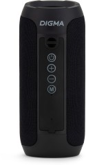Колонка порт. Digma D-PS1510 черный 10W 2.0 BT 10м 1200mAh