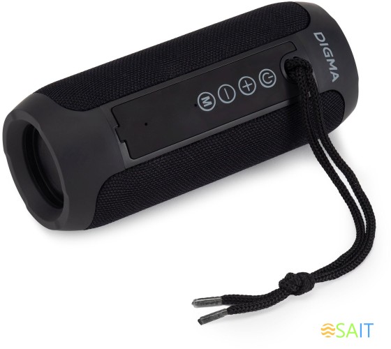 Колонка порт. Digma D-PS1510 черный 10W 2.0 BT 10м 1200mAh