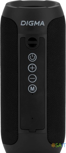 Колонка порт. Digma D-PS1510 черный 10W 2.0 BT 10м 1200mAh