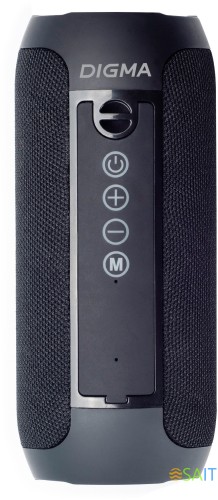 Колонка порт. Digma D-PS1510 черный 10W 2.0 BT 10м 1200mAh