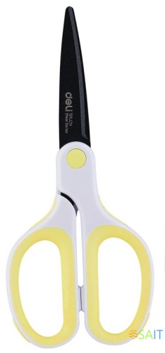 Ножницы Deli 6054 Soft-touch Teflon Effortless офисные 175мм сталь ассорти