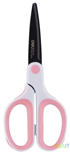 Ножницы Deli 6054 Soft-touch Teflon Effortless офисные 175мм сталь ассорти